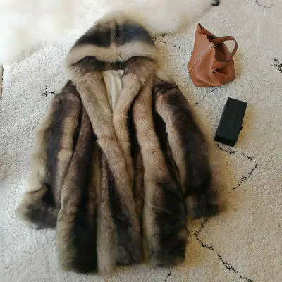 

2020 New Style High-end Fashion Women Faux Fur Coat S105