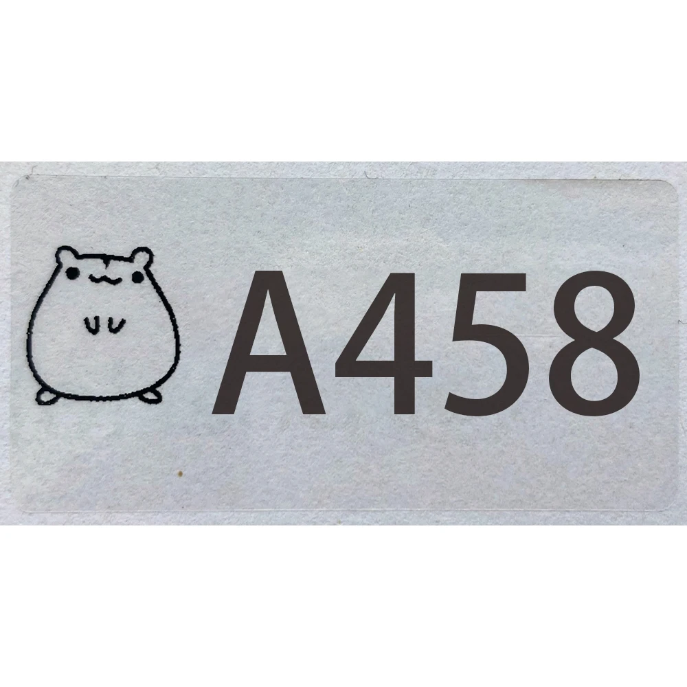 Home Decoration Cute Letters Numbers Transparent Films Size No Glue Stickers