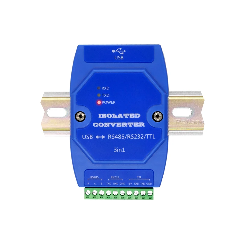 USB к TTL/RS485/RS232 3-в-1 конвертер связи ретранслятор фотоэлектрическая изоляция защита
