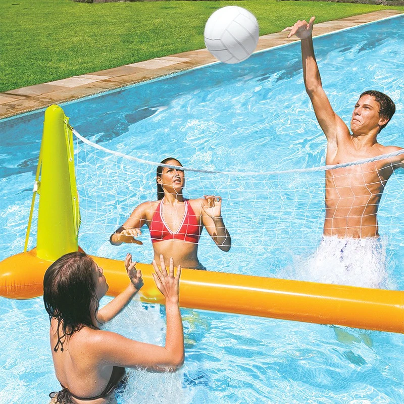 

Inflatable Pool Floats Toys For Adults Children Football Volleyball Basketball Games Circle Swimming Ring Water Mattress Party