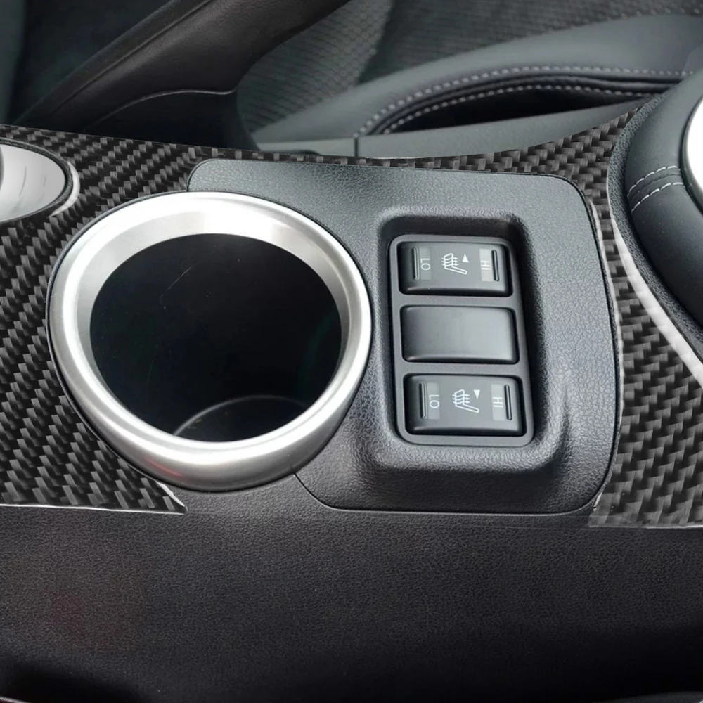 Fit For Nissan 370Z (Z34) 2008-2020 Car Accessories Carbon Fiber Center Control Dashboard Trim &ampCar Water Cup Holder Panel | Автомобили