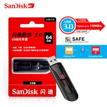SanDisk CZ600 usb флеш-накопитель 3,0 16 ГБ 32 ГБ 64 ГБ 128 ГБ USB флеш-накопитель Флешка 3,0 диск cle USB hirive 64 Гб U диск