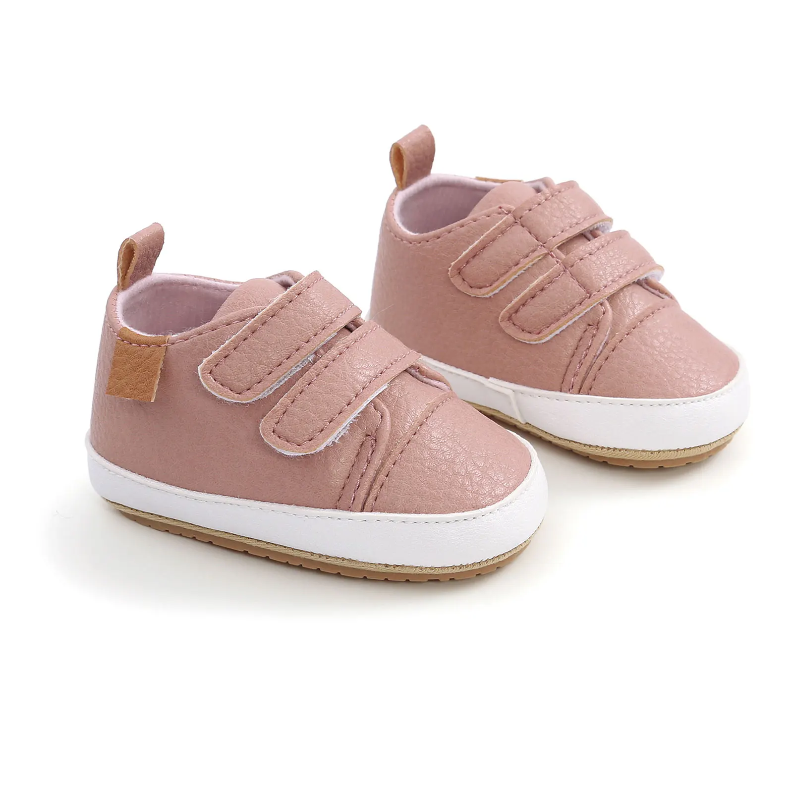 -01-21 Lioraitiin 0-18M Newborn Infant Baby Girl Boy Shoes Soft Breathable Leather Solid Shaalow Buckle Strap Casual Shoes
