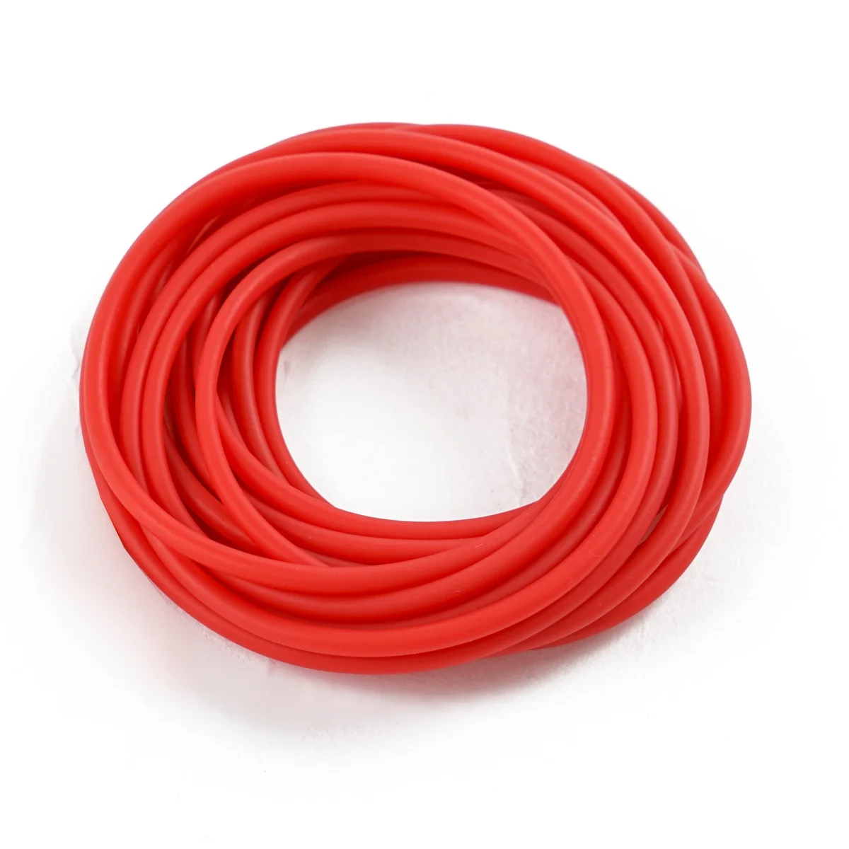 Cuerda de retención de tubo de látex, aparejos de pesca de núcleo sólido, elástico, rojo, diámetro de 2,8mm, 3m, 6m, 10m, 20 m, 50m, nuevo