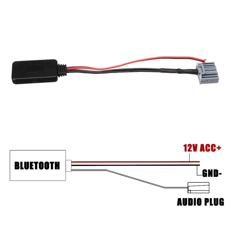 Автомобильный беспроводной модуль Bluetooth 4,0, музыкальный адаптер, вспомогательная линия, Aux аудио приемник для Honda Для Civic 2006-2013 для Crv для Acco