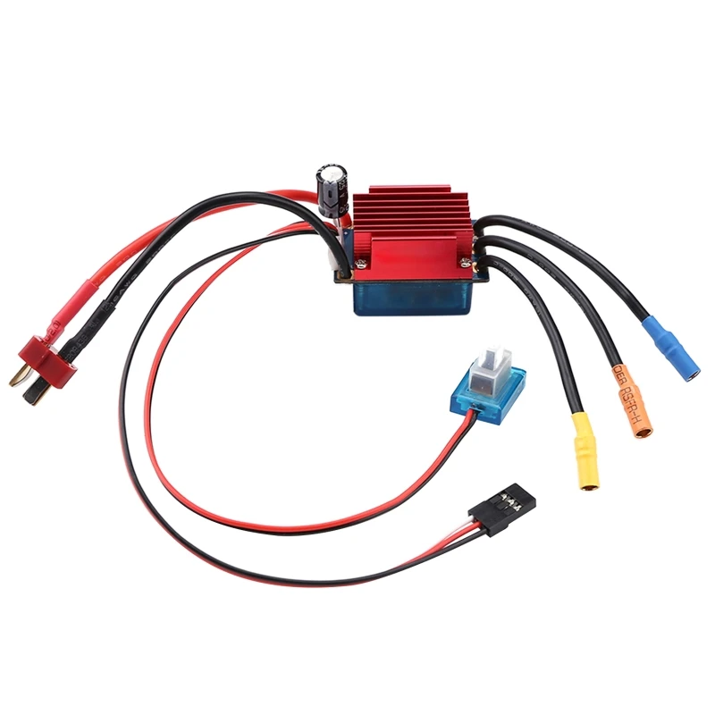 

35A Brushless Sensorless ESC Electric Speed Control for 1/14 1/16 RC Car 2S Running Off Road Truck Speed Controller