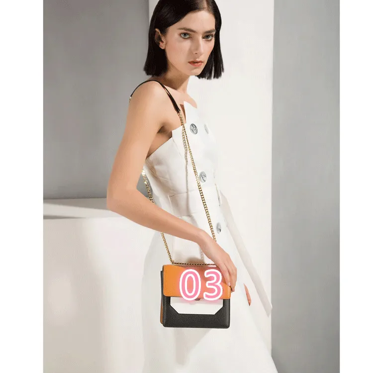 

4 hot women's bag is simple and versatile with print patchwork one-shoulder messenger bag 190718 yx