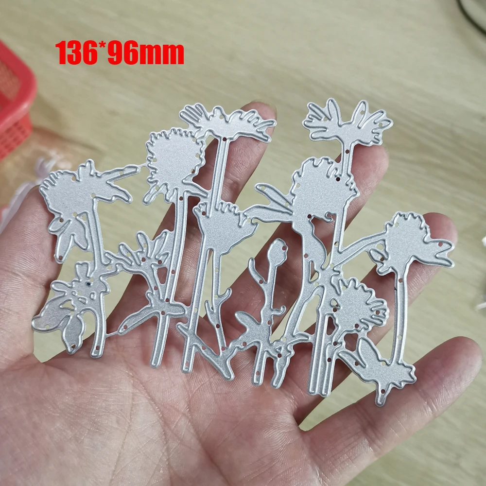 

2019 New Embossing Die Template Dandelion Flower Metal Cutting Dies Stencils for Scrapbooking Card Making