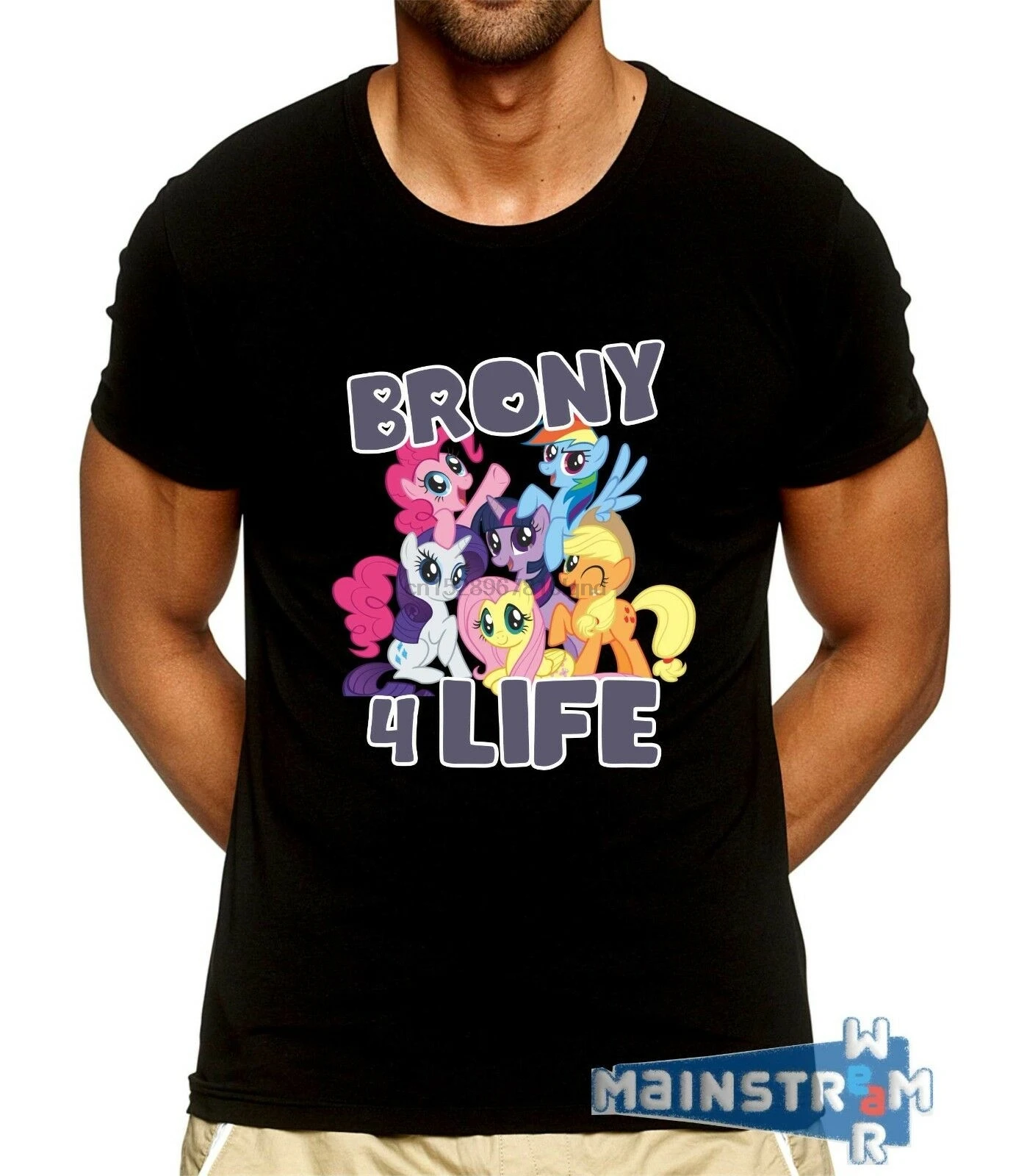 Футболка My Little Brony 4 Life Мерцающая Радуга |