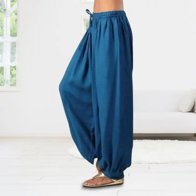 stretchy flared trousers