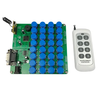 

32 Buttons Manual Control RS232 Keyboard for KC868-H8 Ethernet Switch Board Web Relays Controller Diy 433M Remoter