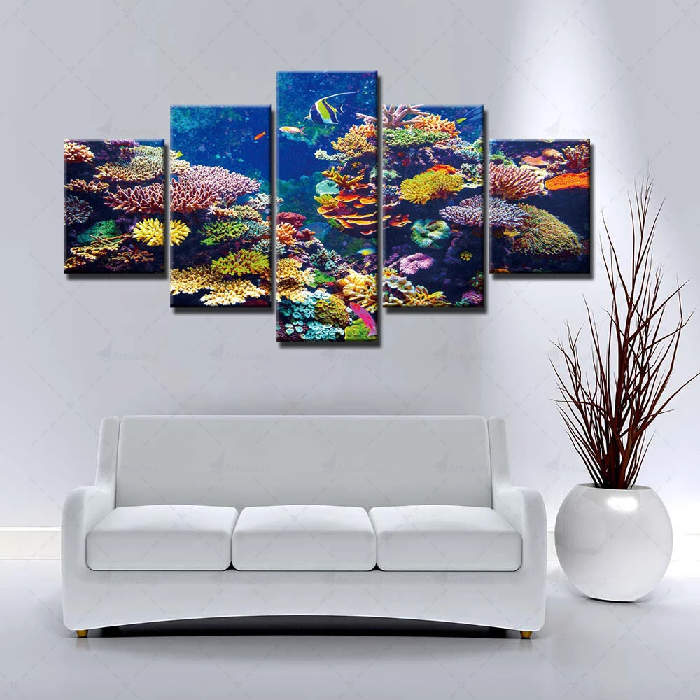 Painting Coral Pictures Wall Art Prints 
