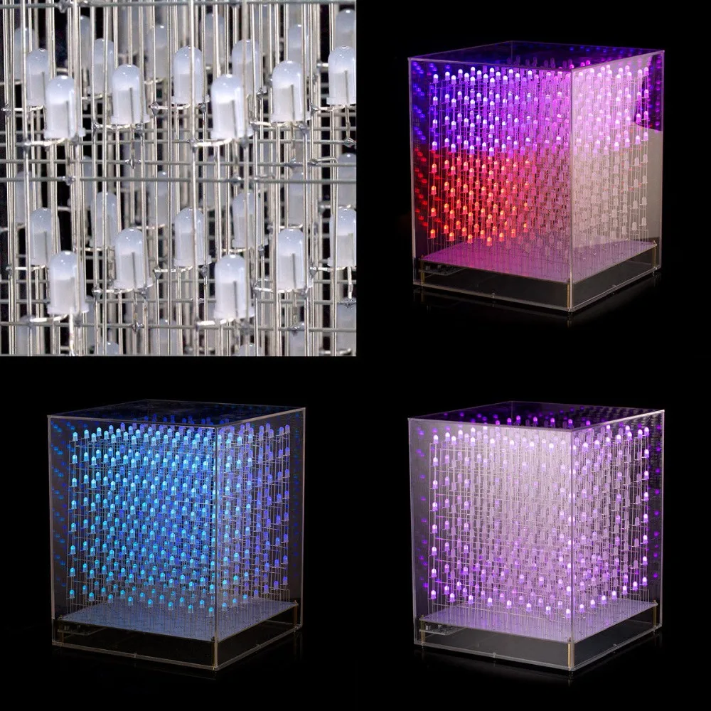 Douk Audio светодиодный куб RGB 8x8x8 3D полный набор для самостоятельной