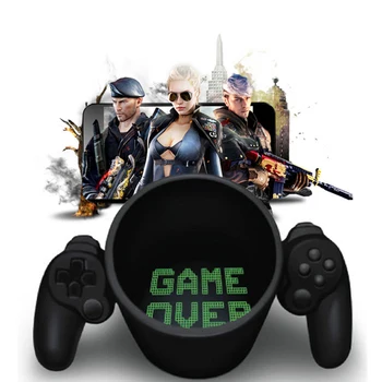 

3D Creative Game Over Coffee Mug Game Controller Handle Mug Ceramic Cup Milk Tea Mugs Game Boy Birthday Christmas Gift