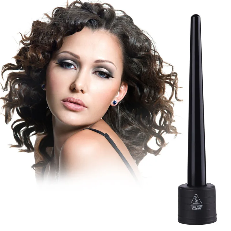 

100-220V 9-18MM Hair Curler Curling Iron Wand Deep Curly Hair Styler Curls Professional Deep wave Spiral Roller Ceramic Barrels