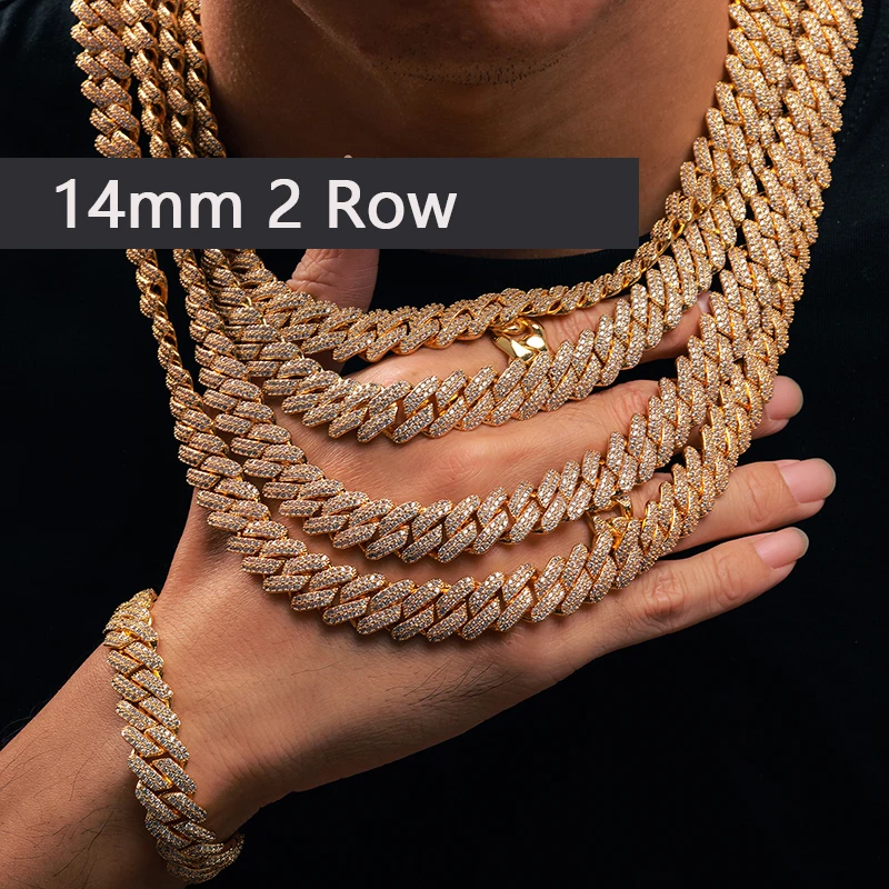 Collana Hip Hop Con Catena A Maglia Cubana Miami Da 8MM Placcata - Foto 5