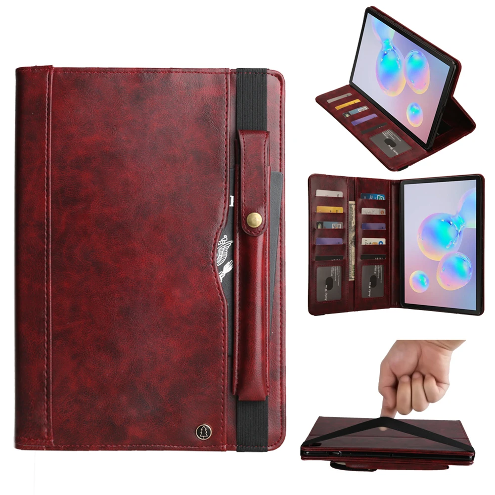 

Shockproof Tablet Cover For Samsung Galaxy Tab S6 10.5 inch SM-T860 SM-T865 2019 Case Business PU Leather Flip Stand Cover