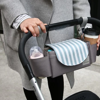 

Baby Diaper Bag Stroller Organizer Bag Diaper Storage Mommy Bag Phone Pocket With Cup Holder