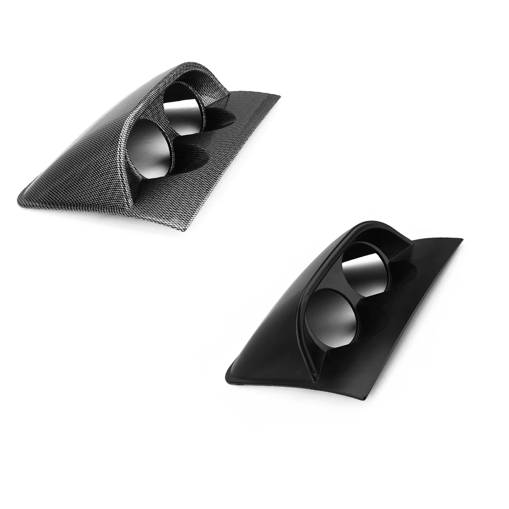 

52mm Car Modification Parts Bracket Black And Carbon Fiber Meter Rack Universal Car Gauge Holder for 2-Inch Double Holes