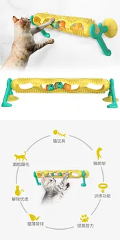 

Pet Supplies New Products Hot Selling Cat Educational Toy Track Ball Cat Toy Cat Toy Turntable