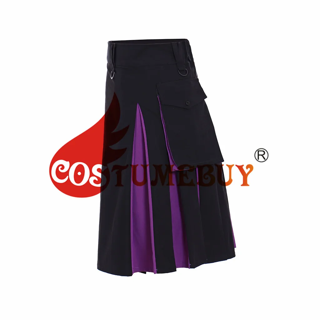 CostumeBuy Medival Мужская винтажная юбка для косплея платье ретро шотландский костюм юбка шотландский карман плиссированная юбка L920