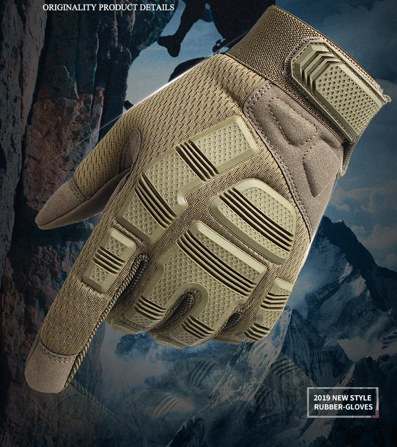 Уличные тактические перчатки армейские военные велосипедные страйкбольный походный альпинистский стрельба пейнтбол камуфляж спортивные перчатки полный палец