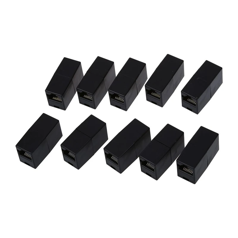 20 шт. муфты: 10 муфты RJ45 Cat5 столярные соединители и пластиковых 8P8C гнездовые LAN