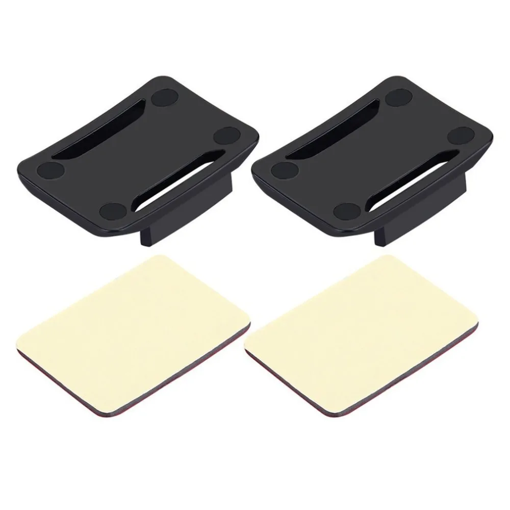 PULUZ Action Camera Accessories 2 Curved Surface Mounts With 2 Adhesive Mount Stickers Fixed For GoPro Base Parts