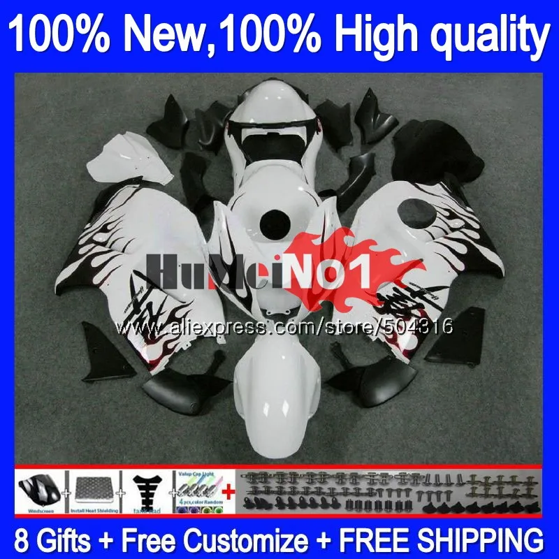 Корпус для SUZUKI Hayabusa GSXR-1300 GSXR 1300 27MC. 13 GSXR1300 1996 1997 1998 1999 2000 2001 96 97 98 99 01 обтекатель красным пламенем - Цвет: No. 1