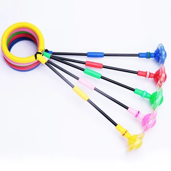 

Newly LED Toy Flashing Jumping Ring Colorful Ankle Skip Circle Foldable Swing Ball for Children S66