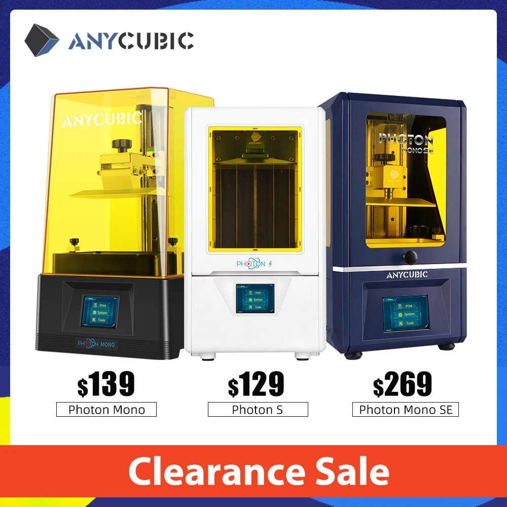 Распродажа 3D-принтер ANYCUBIC Photon Mono/Photon Mono SE/Mega S/Mega Zero 2 0 FDM высокоскоростной