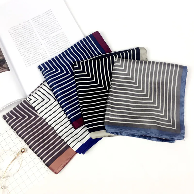 

2020 spring fashion Small Silk Square Scarf Women luxury brand head scarf bandana high quality bufandas invierno mujer