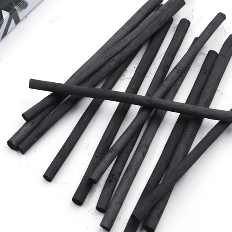 25pcs Pencils Sketch Charcoal Bars Profession Artist Willow Charcoal for Student Oil Crayons Painting Drawing Art Supplies 3-8mm charcoal sticks drawing art supplies