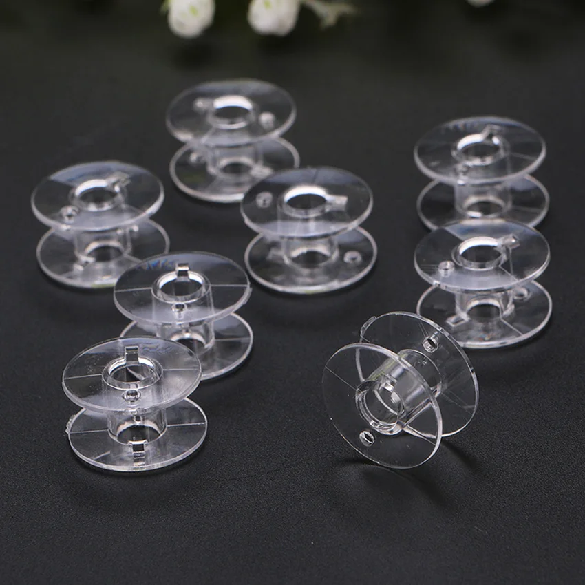 vintage Needle Arts & Craft Plastic Domestic 20pcs Sewing Machine Empty Bobbins  for Brother Janome Singer household sewing machine accessories punch needle embroidery