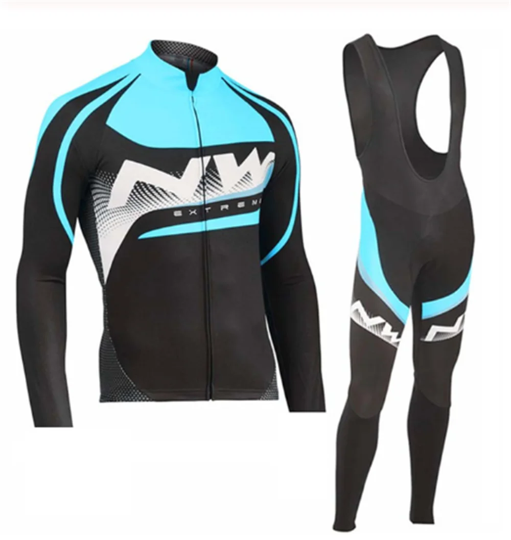 Northwave Весна/Осень Одежда для велоспорта Ropa Ciclismo Nw мужской костюм Джерси для прогулок верховой езды на велосипеде MTB Одежда комбинезон набор 4 - Цвет: 10