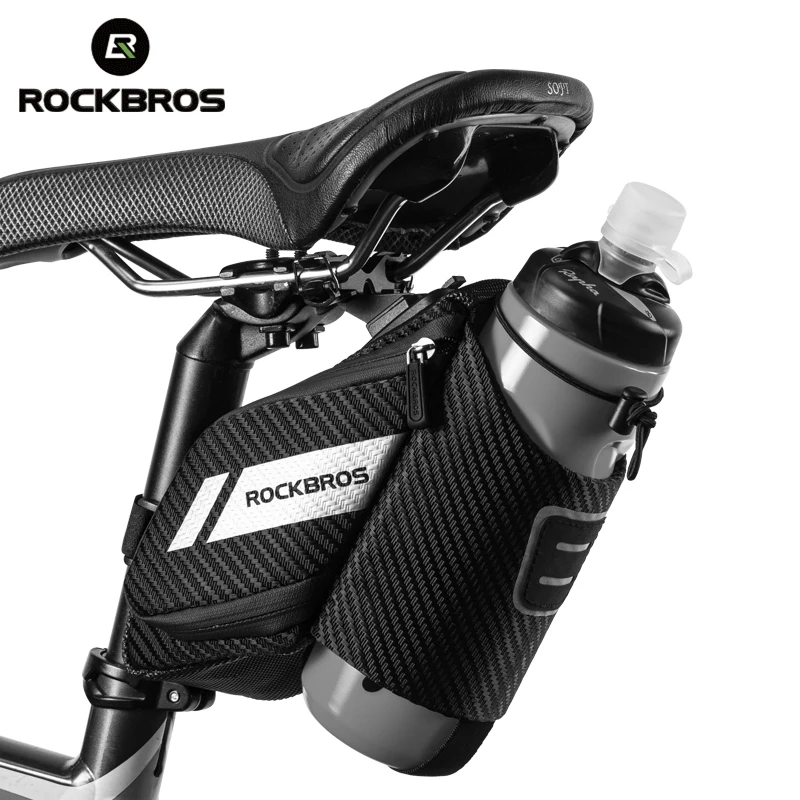ROCKBROS 1.5L Bicycle Bag Water Repellent Durable Reflective MTB Road Bike with Bottle Pocket Accessories | Спорт и развлечения