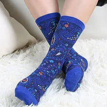 Женские хлопковые носки без пятки с тотем в этническом стиле женские Носки с рисунком для женщин летние однотонные носки до щиколотки 12,16