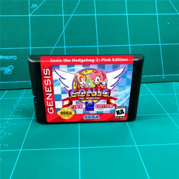 

Sonic the Hedgehog 2 - Pink Edition - 16 bit MD Games Cartridge For MegaDrive Genesis console