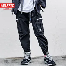 AELFRIC, большие карманы, дизайнерские мужские шаровары, брюки карго,, Харадзюку, хип-хоп, повседневные брюки, модная уличная одежда, джоггеры, мужские спортивные штаны