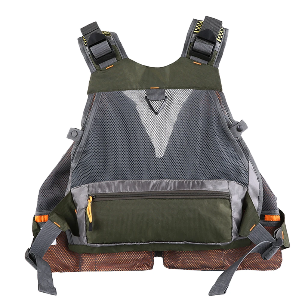 

Breathable Fly Fishing Vest Pack Mesh Design Fishing Jacket Vest for Swimming Boating Kayak