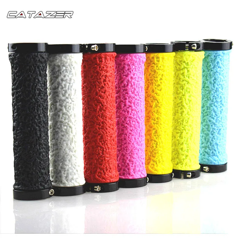 MTB Bicycle Grips Non-slip Rubber Handle Set Mountain Bike Dead Speed Lock 7 Color Handlebar | Спорт и развлечения