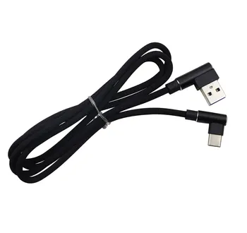 

50pcs Braided 90 Degree Right Angle Type C/IOS/ Micro USB Fast Data Sync Charger Cable