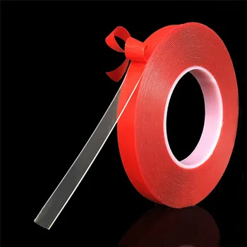 

3M Red Transparent Silicone Double Sided Tape Sticker For Car High Strength No Traces Adhesive Sticker Living Goods Double Sided