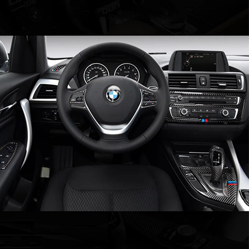 Углеродное волокно для BMW 1 2 серии F20 F21 F22 F23 интерьер переключения передач кондиционер CD панель двери подлокотник Крышка отделка автомобиля Наклейка
