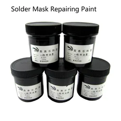 Masque de soudure durcissable UV, 1 pièce, peinture réparatrice, bleu noir blanc rouge, 100g 