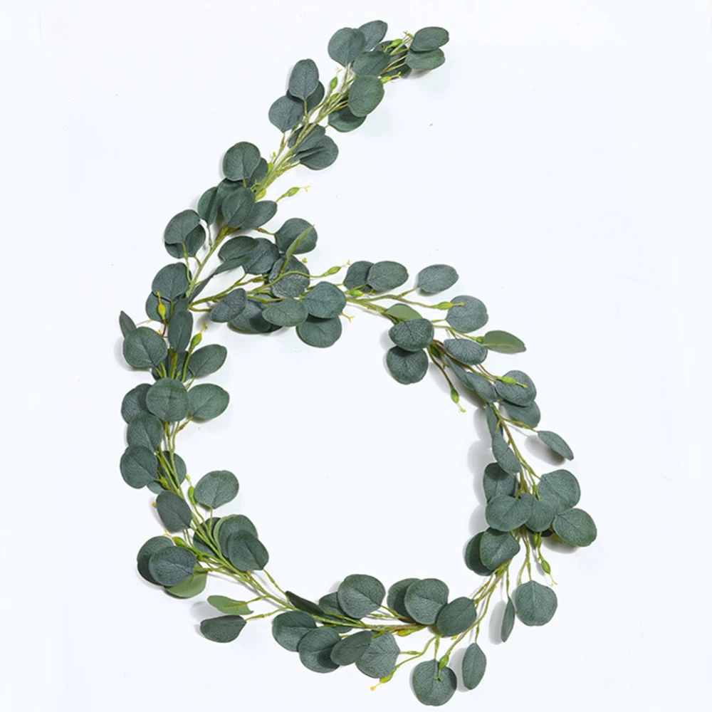 A16 2m Silk Artificial Flowers Rattan String Vine with Green Leaves For Home Wedding Garden Decoration Hanging Garland Wall Decor - Цвет: A16