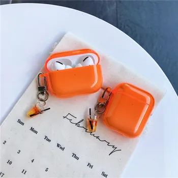 

Hanging Buckle Drop-proof Earphone Case For Airpods Pro Anti-fingerprint Bluetooth Silicone Headphone for Airpods 1 2 Hook Cover