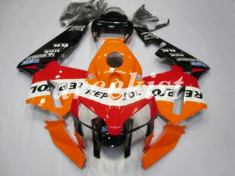 

Injection mold New ABS Motorcycle Full Fairing Kit Fit For Honda CBR600RR 05 06 F5 2005 2006 Body set Orange red