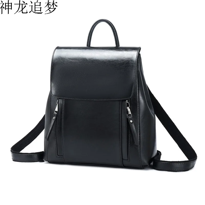 

Fashion Women Backpack High Quality genuine Leather Backpacks for Teenage Girls Female School Shoulder Bag Rucksack mochila