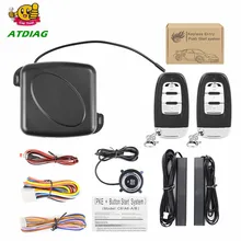 Alarma de coche RFID con botón de arranque del motor, dispositivo de arranque de entrada sin llave, inmovilizador de parada, sistema antirrobo